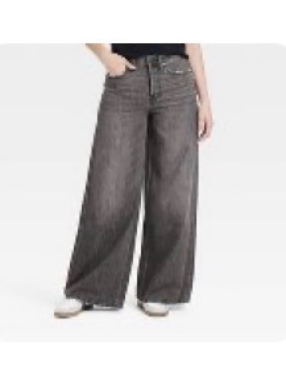 Mid-rise Super Baggy Wide Leg Women's Jeans, Relaxed Fit, 32” inseam